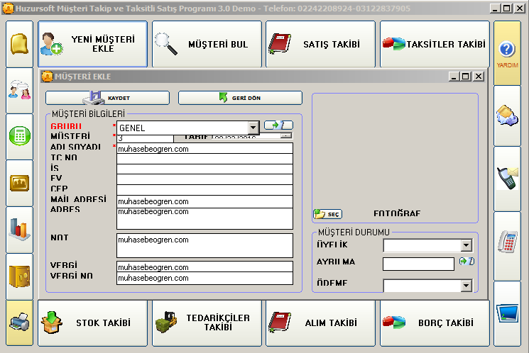 Etiket Arşivi ‘Huzursoft Bedava Müşteri Muhasebe Takip Programı 1.0 Download’